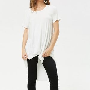 High/Low Twist Front Tunic